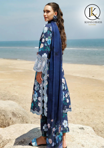Winter Unstitched 3PCs Printed Karandi Dress With Digital Printed Karandi Dupatta KL-318