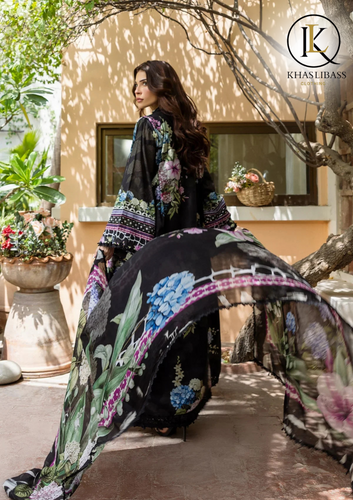 Winter Unstitched 3PCs Digital Printed Banadoria Linen Dress With Digital Printed Linen Dupatta  KL-385