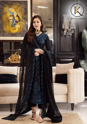 Winter Unstitched 3PCs Embroidered Dhanak Dress With Dhanak Embroidered Dupatta KL-373