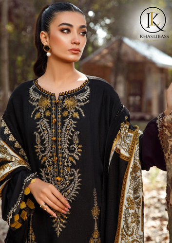 Summer Unstitched 3PC Lawn Embroidered Shirt With Diamond Dupatta KL-246