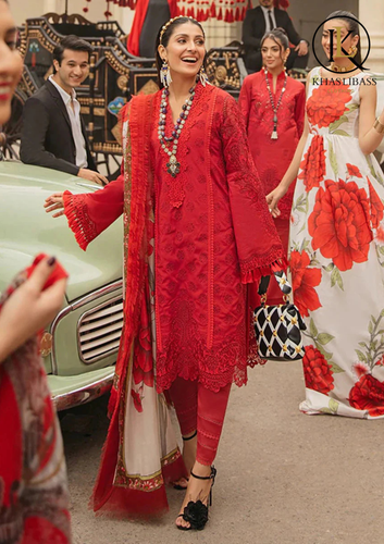 Winter Unstitched 3PCs Embroidered Dhanak Dress With Digital Printed Wool Shawl KL-433